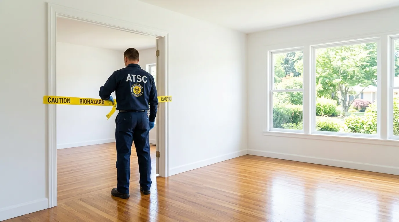 Certified biohazard cleanup crew performing Decomposition Cleanup in Bolingbrook